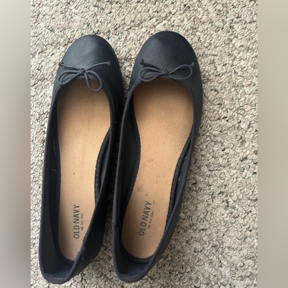Old Navy - Navy Ballet Flats - Size 8 - Excellent Condition